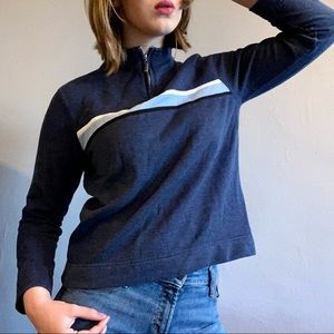 Men’s Petite Cropped Sporty Quarter Zip